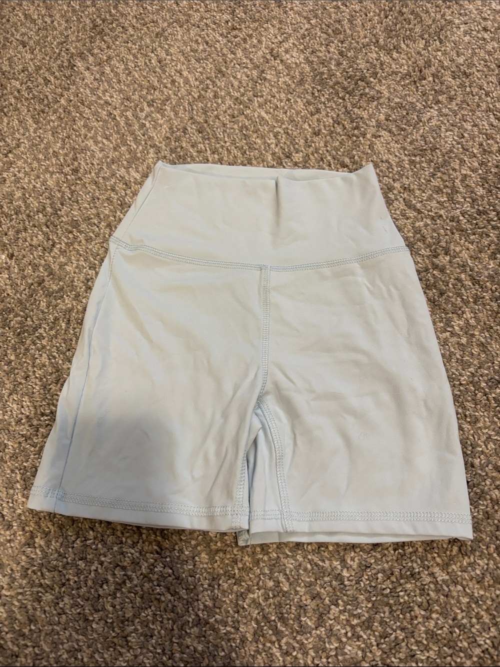 Wallflower High-Waist Light Blue Bike Shorts